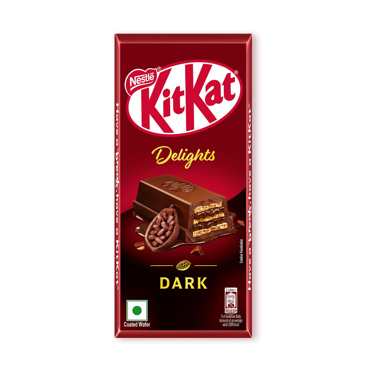 Nestlé KitKat Delight Dark Chocolate Coated Wafer Bar, 150g