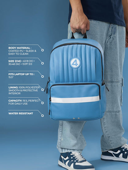 The Souled Store Fantastic 4: Baxter Suit Unisex Adult Blue 19.1 L Backpacks