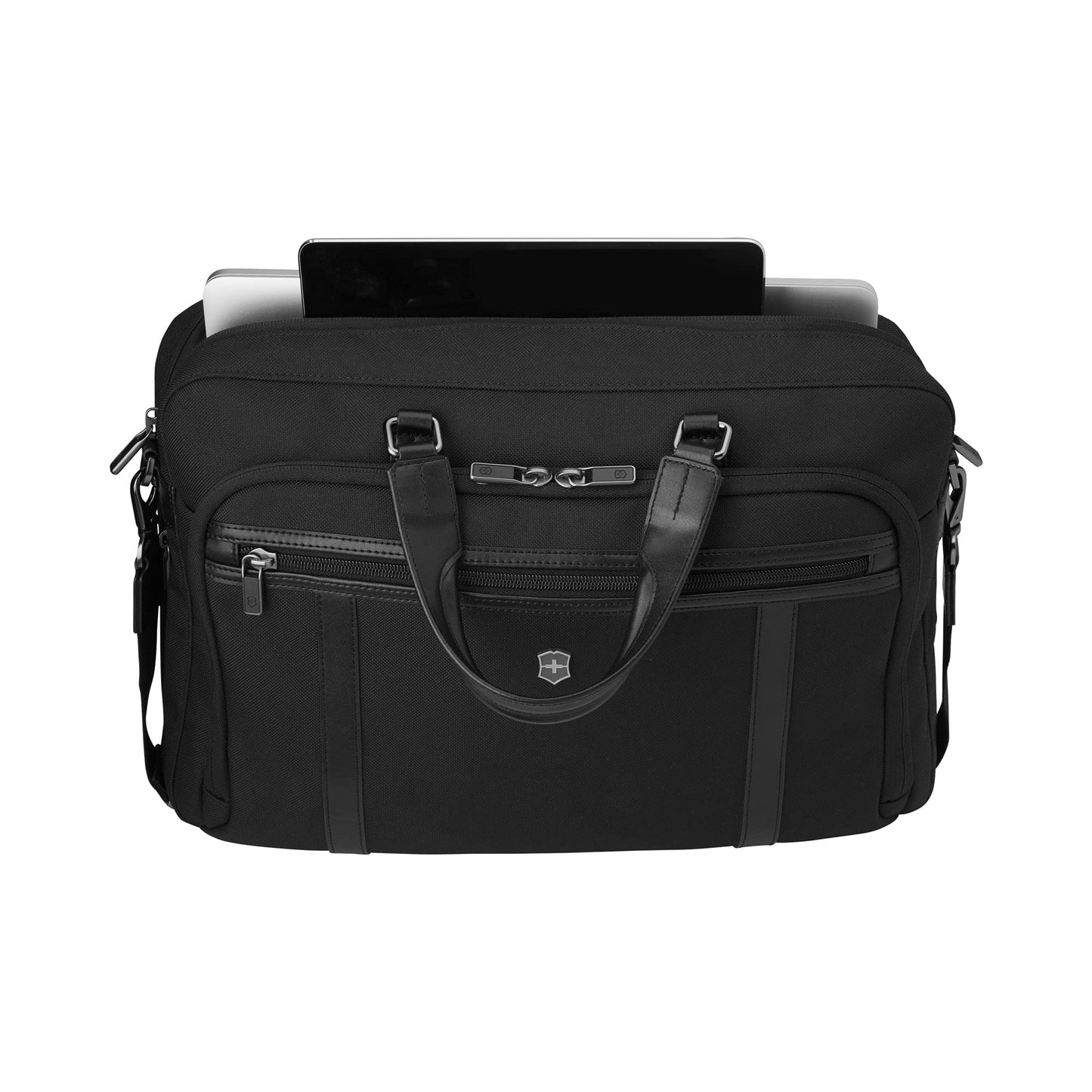 Victorinox Werks Professional, Laptop Brief 15 inches (1 kg), 31cm, Black, Cordura, 611471|Premium Swiss Briefcase