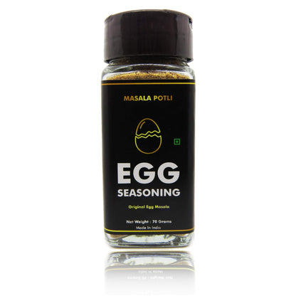 MASALA POTLI� Egg Seasoning Sprinkles Masala for Boiled Egg, Scrambled Egg (Glass Sprinkler Jar, 70 Grams)