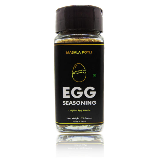 MASALA POTLI� Egg Seasoning Sprinkles Masala for Boiled Egg, Scrambled Egg (Glass Sprinkler Jar, 70 Grams)
