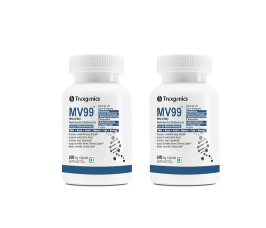 Trexgenics Mv99 Multivitamin One-A-Day Easy On Stomach - Complete Daily All You