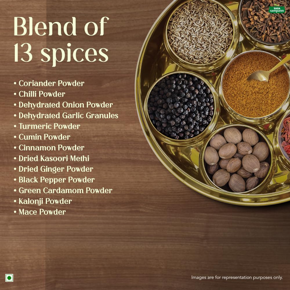 Tata Sampann Chicken Masala with Natural Oils, 100g, Crafted by Chef Sanjeev Kapoor, With Chef’s Exclusive Tip, Rich Aroma & Flavour