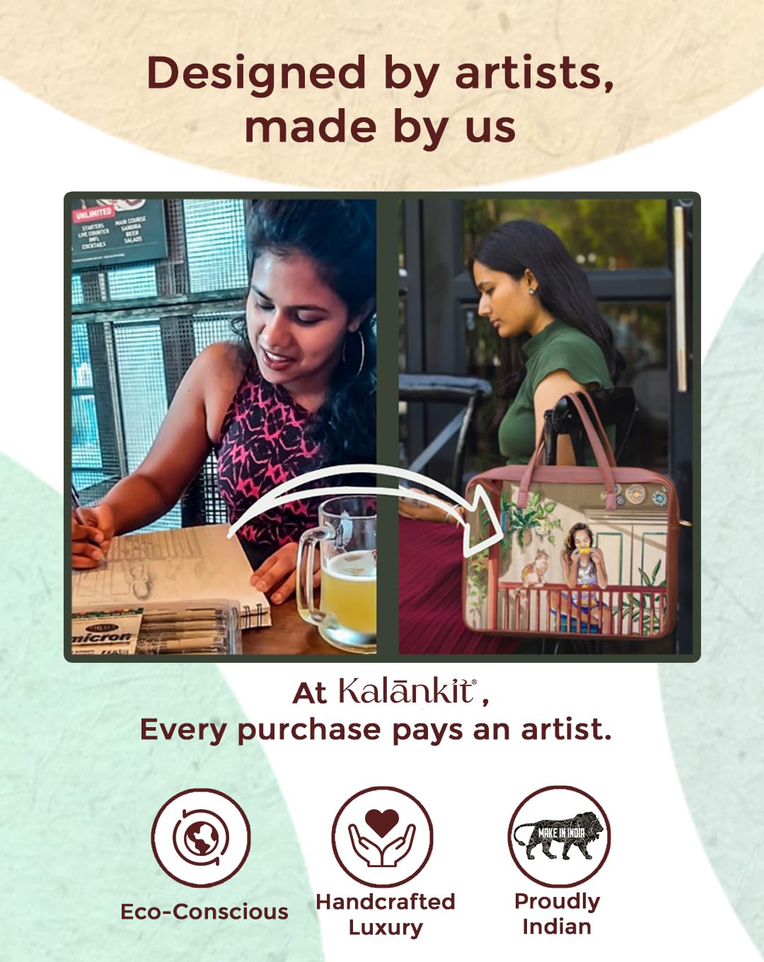 Kalankit Women's Wallet | Ladies Small Purse for Woman, Stylish Card Holder, Mini Bi-Fold Wallet for Women | Compact Pocket Purse | Gift for Teenage Girls, Female Friends, Birthday Gifts