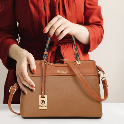 EXOTIC Women Ocaasional Hand/Contemporary Sling Bag, Tan