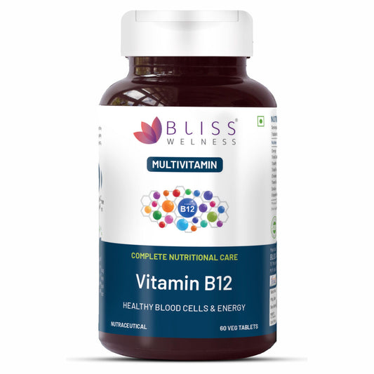 Bliss Welness Vitamin B12 100% RDA | Cynocobalamine | Boost Energy Levels Health