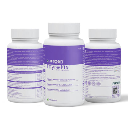 Purezen ThyroFix Supplement for Thyroid Heath, 60 capsules