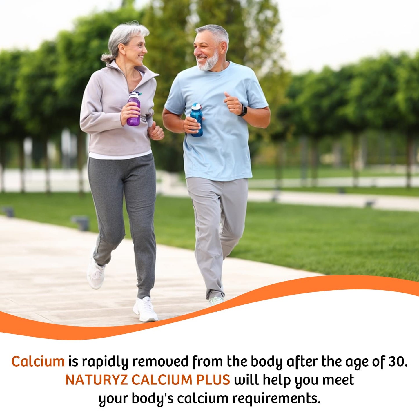 Naturyz Calcium Plus with Calcium Citrate, Vitamin D, Magnesium and Zinc Ideal Supplement for Bone Health & Joint Support of Men & Women - 120 Tablets