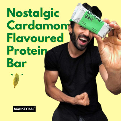 MONKEY BAR - Pistachio Cardamom Protein Bar - 8 Bars, 50g each, 11g Pro- image 6