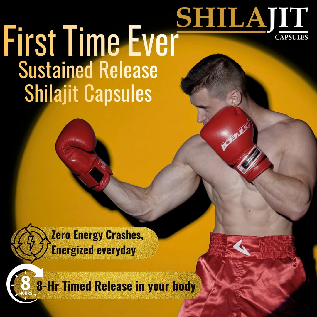 Knoll Shilajit 500mg High-Potency Capsules | Fulvic Acid >20% | Helps Boost Energy & Supports Metabolism | 10 x 3 Veg Caps (Pack Of 3)