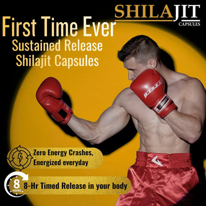 Knoll Shilajit 500mg High-Potency Capsules | Fulvic Acid >20% | Helps Boost Energy & Supports Metabolism | 10 x 3 Veg Caps (Pack Of 3)