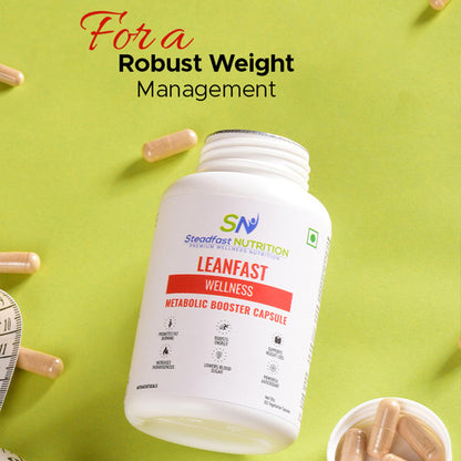 Steadfast Nutrition Leanfast Fat Burners Metabolism Booster Weight Loss Supplements (60 Capsules)