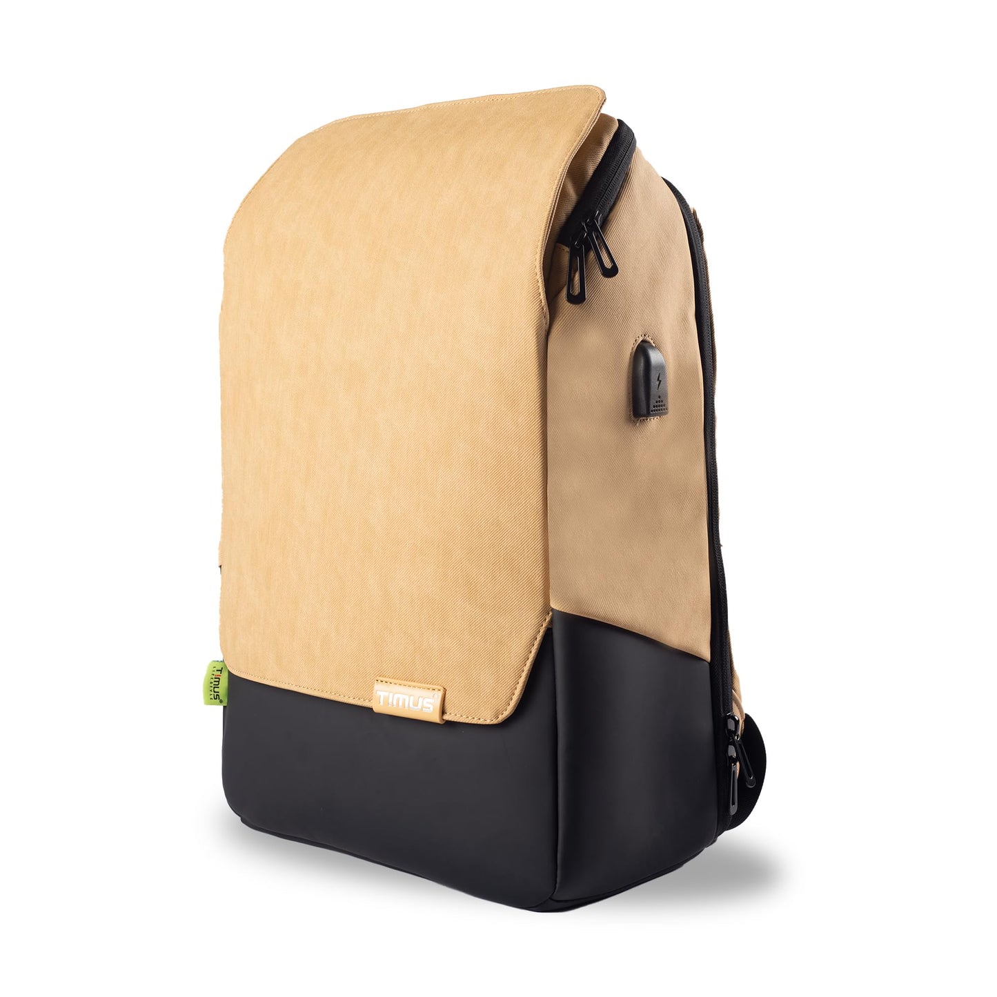 Timus Magnet Business Premium Backpack Waterproof fit 15.6 Inch Laptop Backpack with USB Charging Port | 22 Liters Travel Durable Backpack for Men and Women and Working Professional in Beige Color