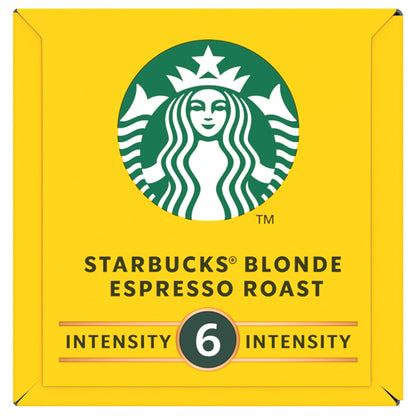 STARBUCKS Blonde Espresso Roast Coffee Pods (10 Capsules) | Nespresso Compatible | Single Serve | Light Roast