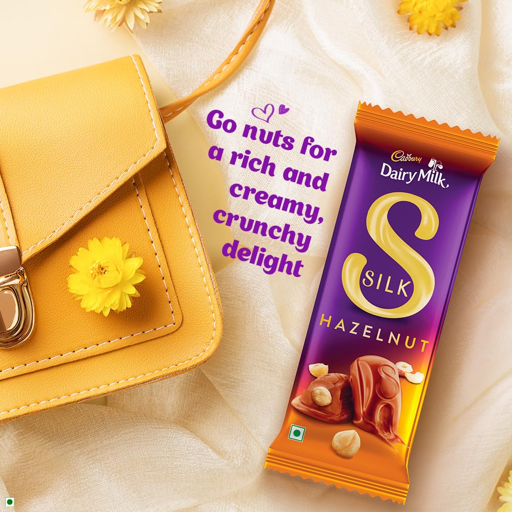 Cadbury Dairy Milk Silk Hazelnut Chocolate Bars, 134 g