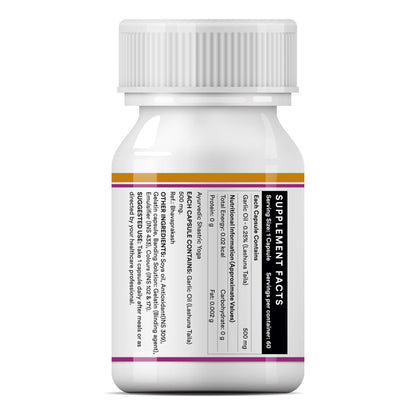 INLIFE Garlic Oil Capsules for Men and Women - 60 Liquid Filled Capsules