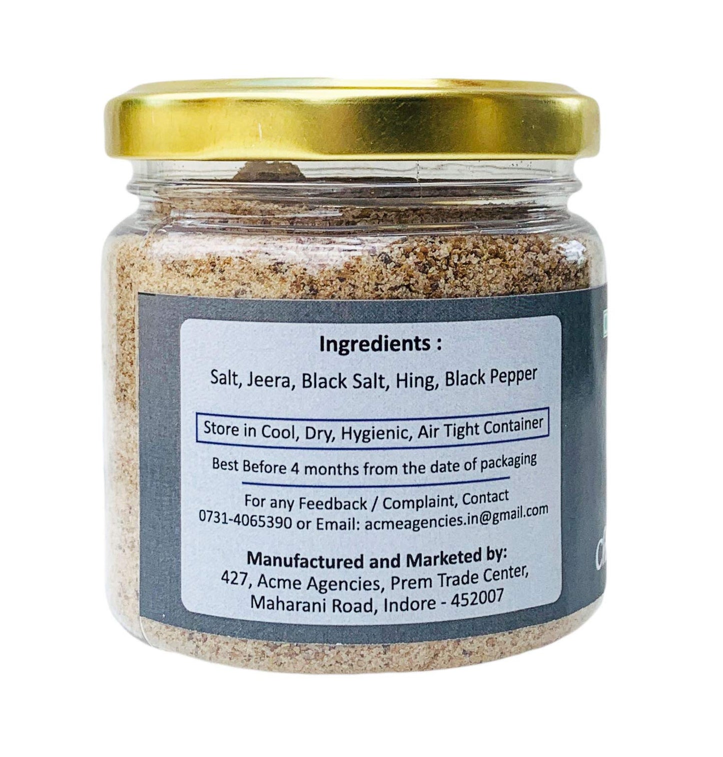 Jyoti Ben's Chaas (Buttermilk) | Fruit Masala 200g | Fresh & Natural | Ready to Sprinkle | Chhach Masala Powder | No Artificial Colour & Flavour Added |