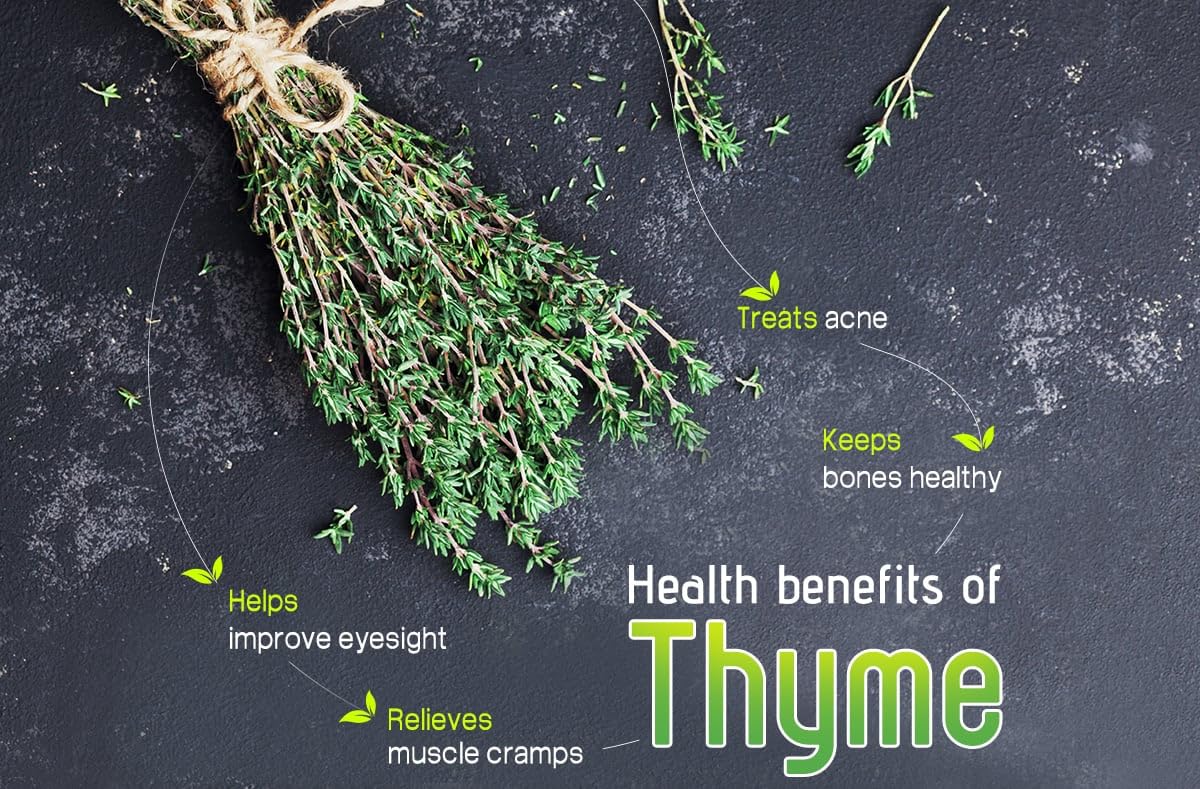 Orea Farm Dried Thyme Leaves 31g, Thyme Herb for Seasoning, Herbal Tea & Italian Cuisine