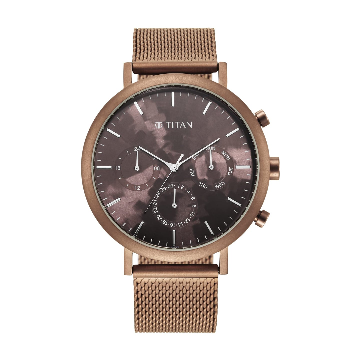 Titan Purple: Valentine’s Day Collection Analog Brown Dial Men's Watch-90144QM02