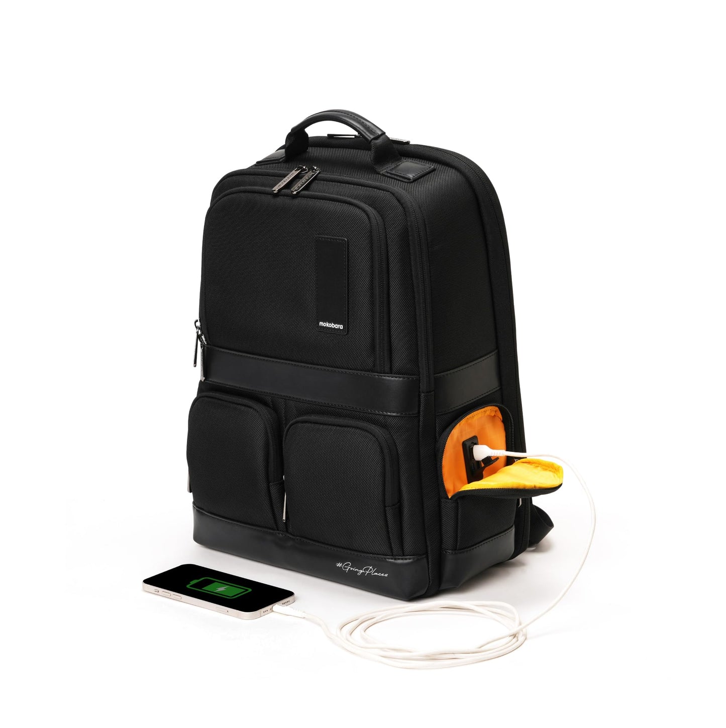 MOKOBARA The Terra Work Backpack 25L Premium Nylon 16" Unisex Laptop Backpack (Black)