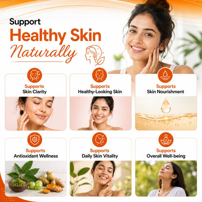Twakdetox Skin Care Vegan Capsules (60) | Ayurvedic Skin Detox Supplement for Acne, Pimples, Clear & Glowing Skin | Blood Purifier Formula