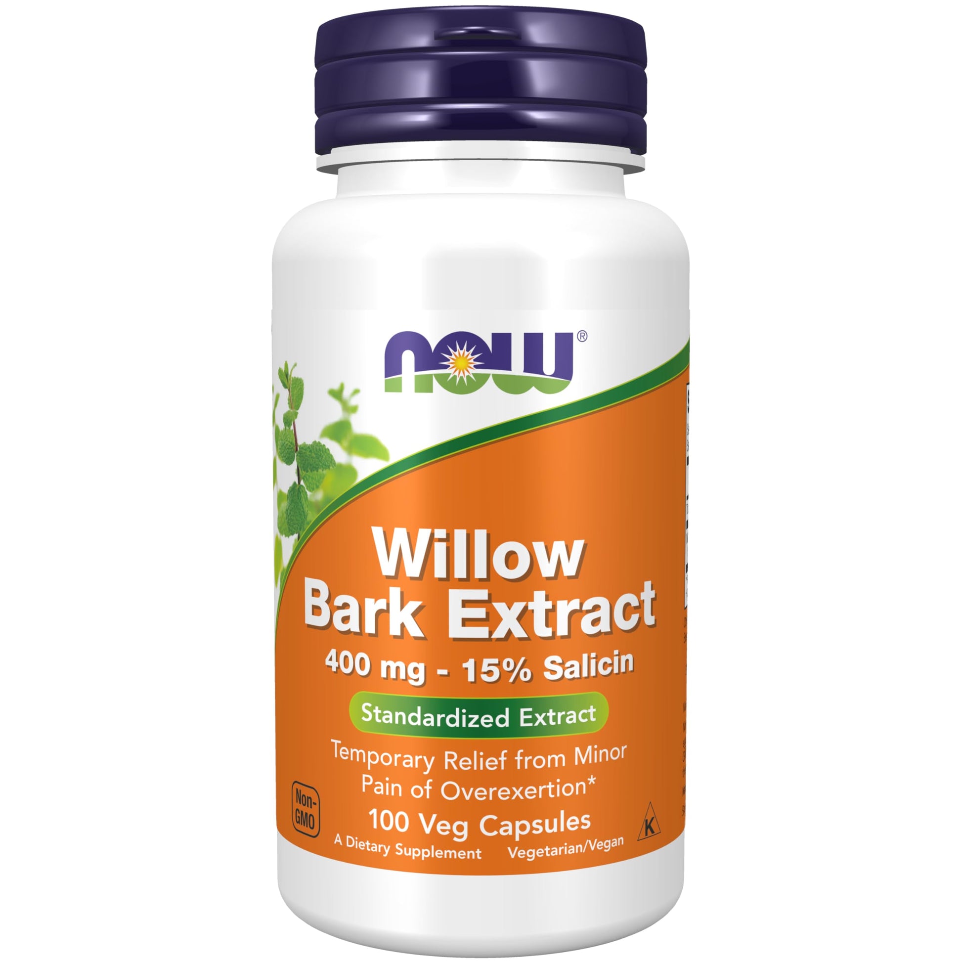 Now Foods White Willow Bark Capsule (400 mg) -100 Capsules