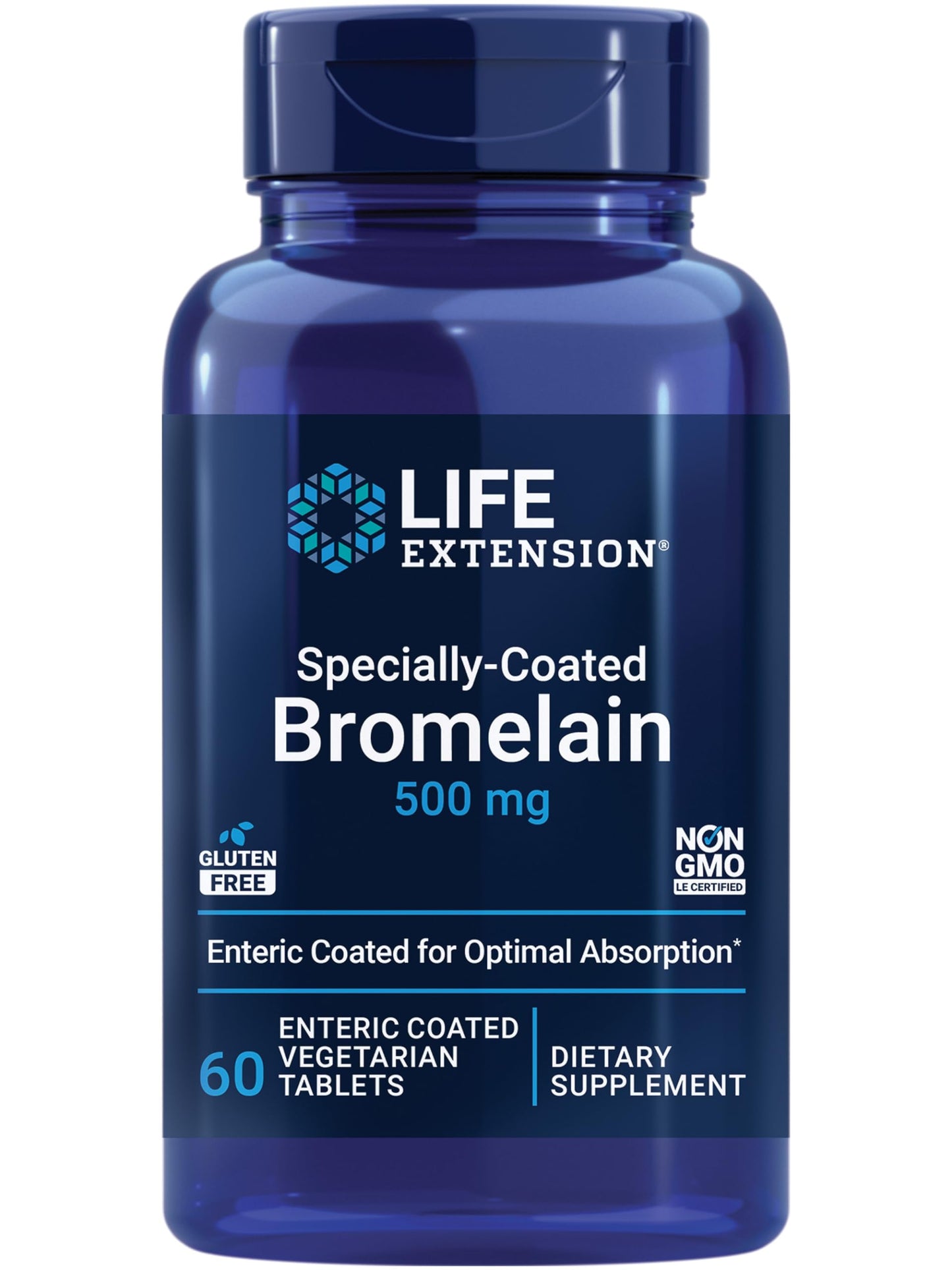 Life Extension, Specially-Coated Bromelain, 500 mg, 60 Enteric Coated Tablets