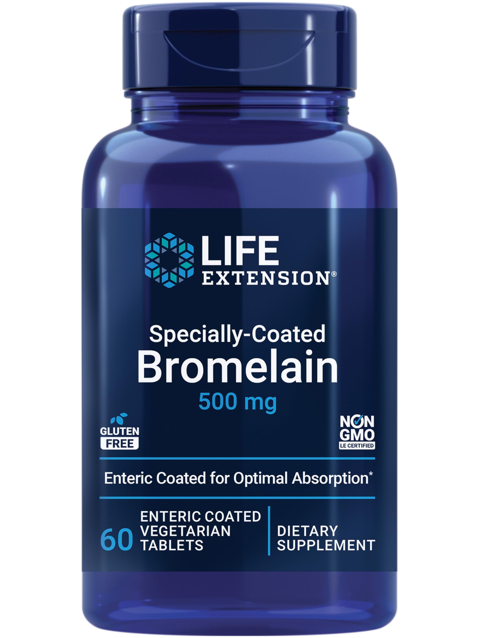 Life Extension, Specially-Coated Bromelain, 500 mg, 60 Enteric Coated Tablets