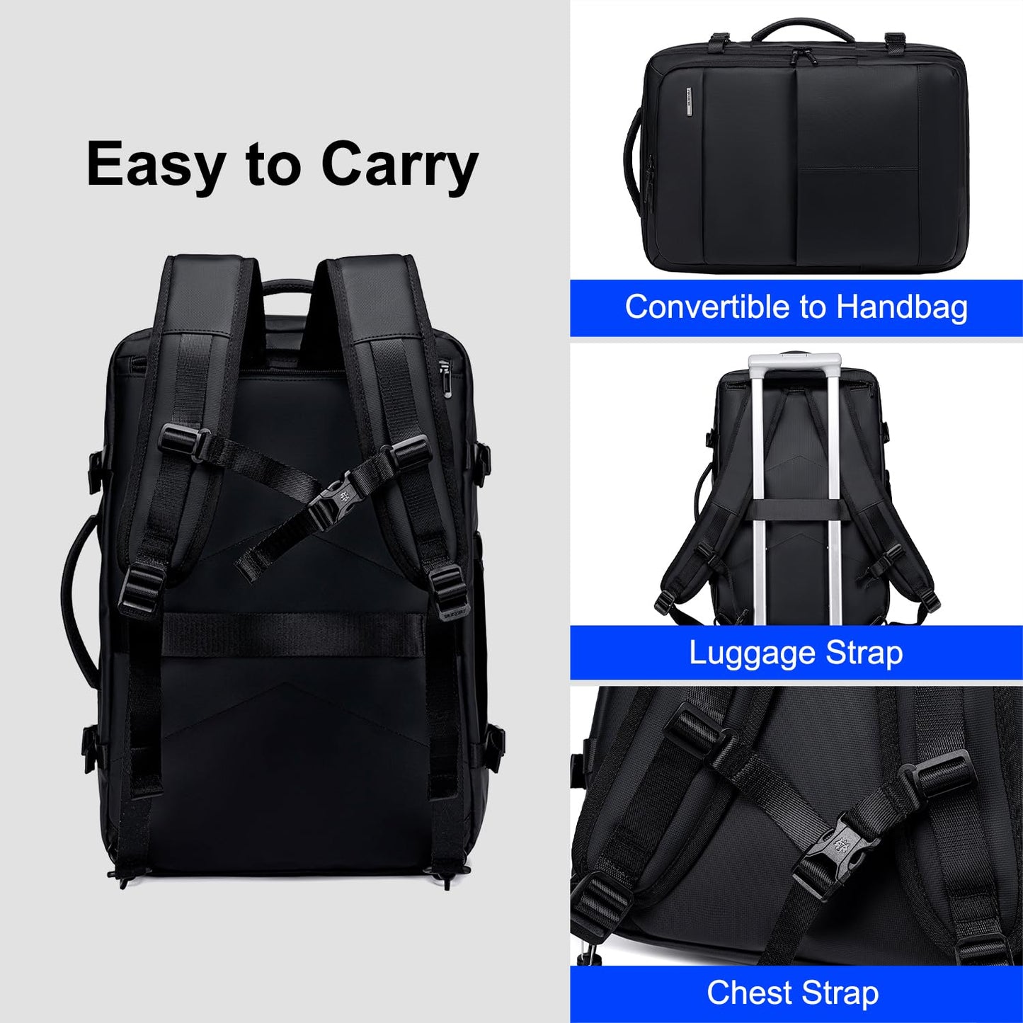 GOLDEN WOLF Travel Backpack for Men Large 30L Multi-Functional Water-re- image 4