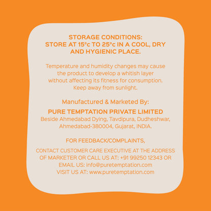 Pure Temptation® Chocoblast Mini Waffle Cone Chocolate Bites (8 Pcs) | Premium Birthday Chocolate Gift Pack for School Distribution, Snacks or Dessert | Kids Chocolate Box (Orange Flavoured)