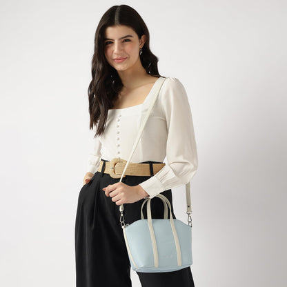 Fastrack Smooth Talker Sling Bag for Women | Detachable Sling Belt, Handle Carry Option, Pebbled Faux Leather, Top Zip Closure & Inner Access Pockets | Versatile & Stylish Compact Bag