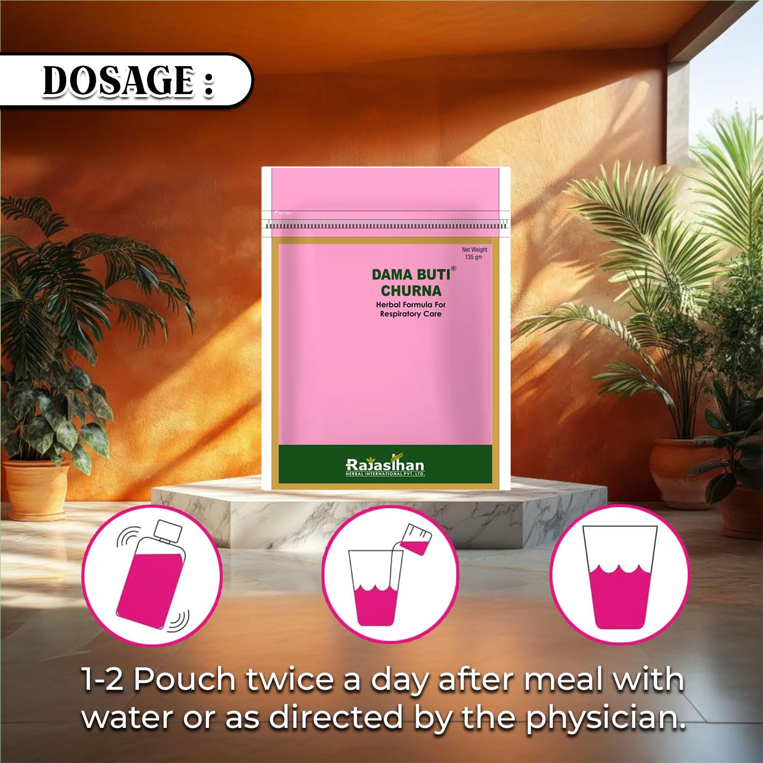 Dama Buti Churna, 135 gm. Herbal Churna for Dama- image 4