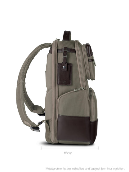 scarters Terminal- 16” Spacious Multi Compartment Backpack Laptop Bag | 24 Litres | (Beige)
