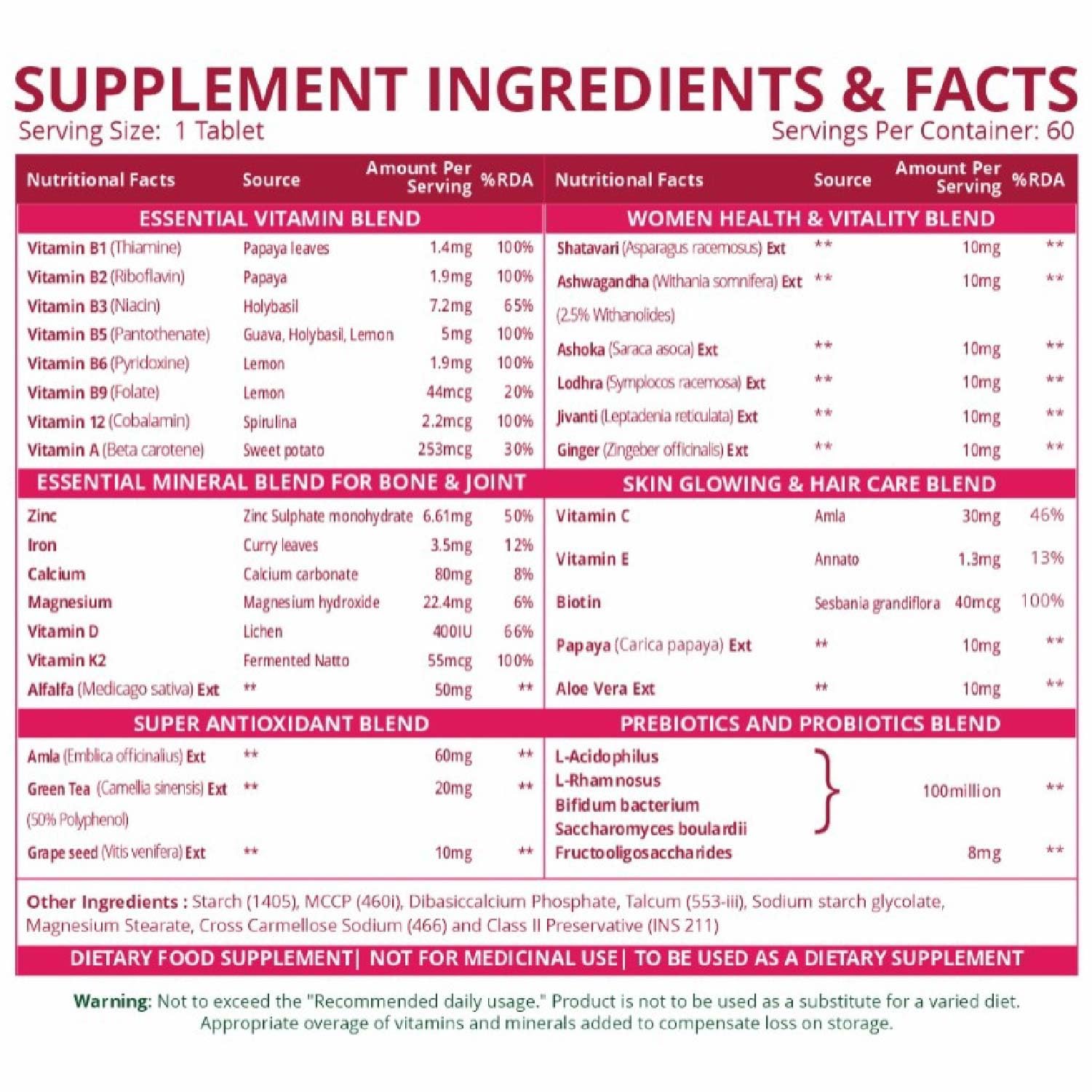 Himalayan Organics Multivitamin With Probiotics Supplement For Women Wi- image 7