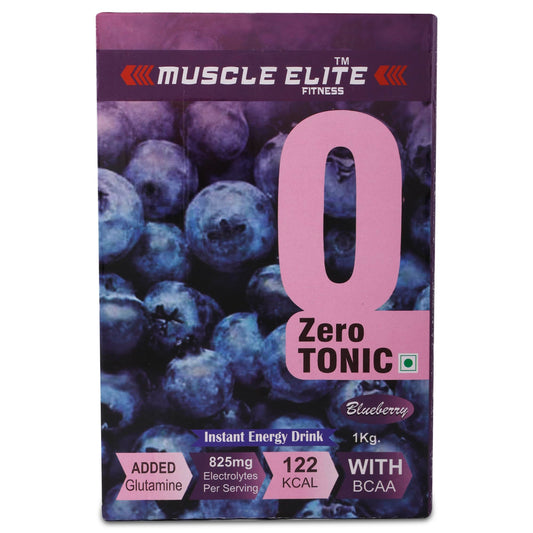 Muscle Elite Fitness Isotonic Instant Energy Drink Formula, Energy Drink BCAA, 825mg Electrolytes [32 Servings, Blueberry]