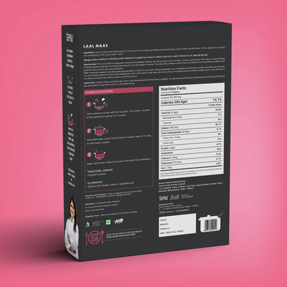 Ceres Foods Rajasthani Laal Maas Instant Liquid Masala | 3 steps Recipe | Laal Maas Gravy | Ready in 15 Mins | Serves 4 | No Preservatives | 200g | Just add Mutton