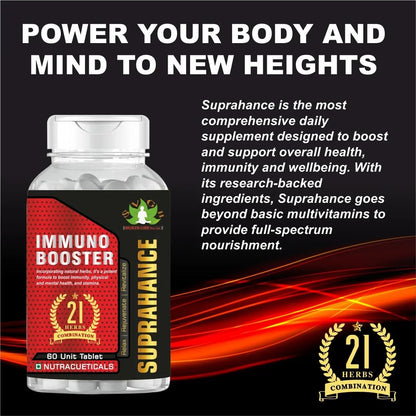 SVGH Health Care Suprahance Immuno Booster, Boost Overall Health – with Natural Ingredients, 60 Capsules – Men & Women