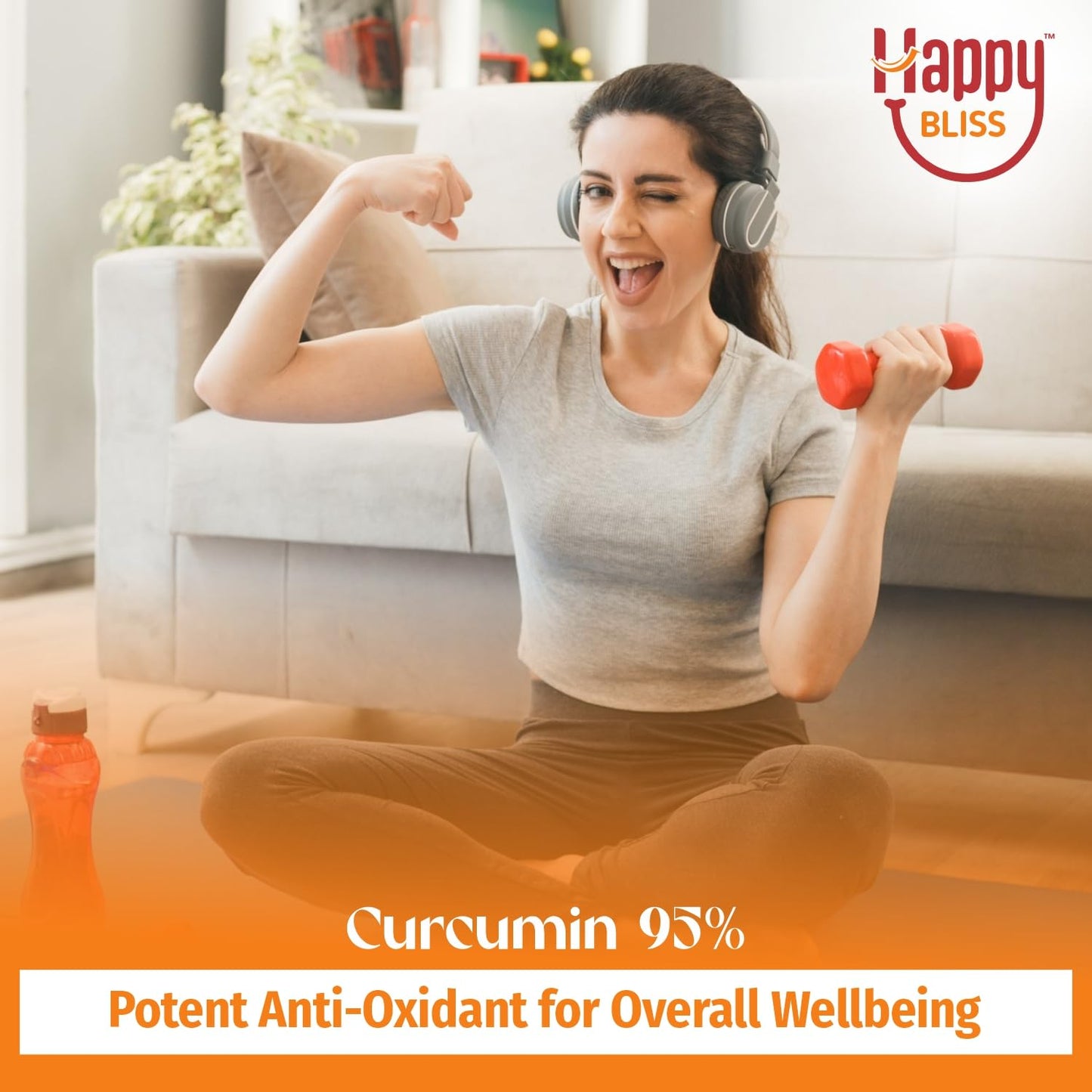 Bliss Welness Happy Bliss : Happiness, Anxiety & Stress Relief Supplement | Natural Support for Calm, Mood, Anti Nervousness & Happy Hormones | Supports Balance of Cortisol, Dopamine, Endorphin, Serotonin & Oxytocin | Magnesium, KSM 66 Ashwagandha : 30 Se