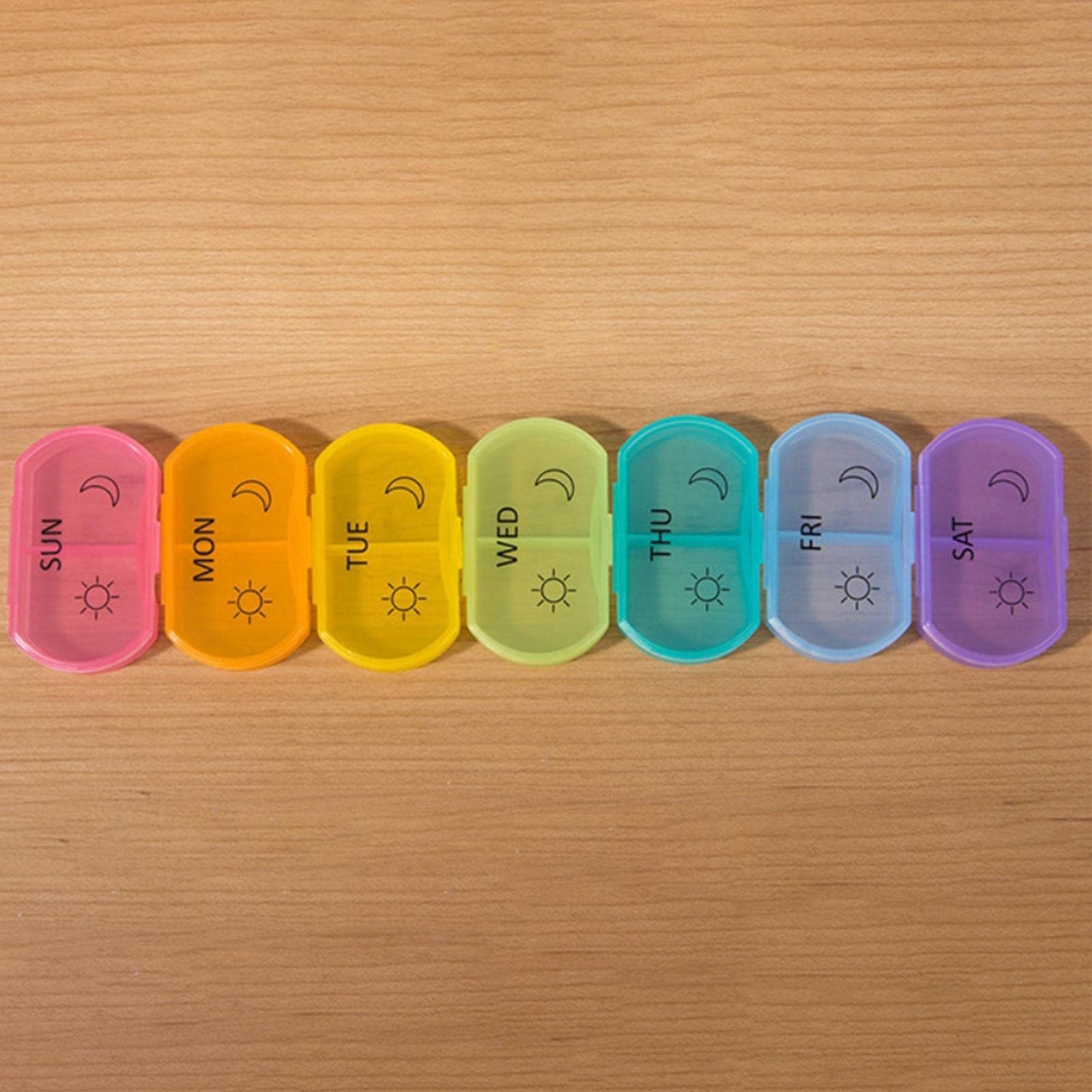LOOM TREE® Weekly Pill Organizer 2 Times A Day For Pills/Vitamin/Fish Oil/Supplements | Health Care | Pill Boxes, Pill Cases
