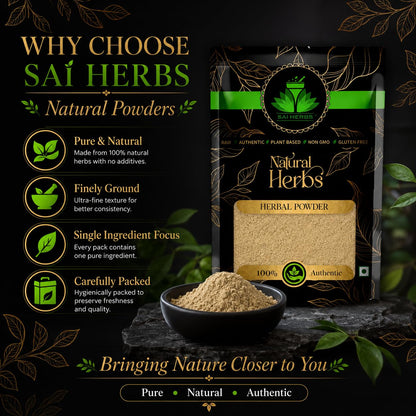 SAI HERBS Brahmi Booti Siddha Powder | Bacopa Monnieri Linn | Centella Asiatica Linn | Indian Pennywort | Pure & Natural | 100g