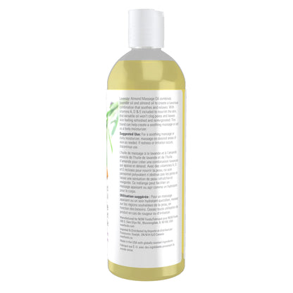 Lavender Almond Massage Oil 16 oz NOW Foods- image 5