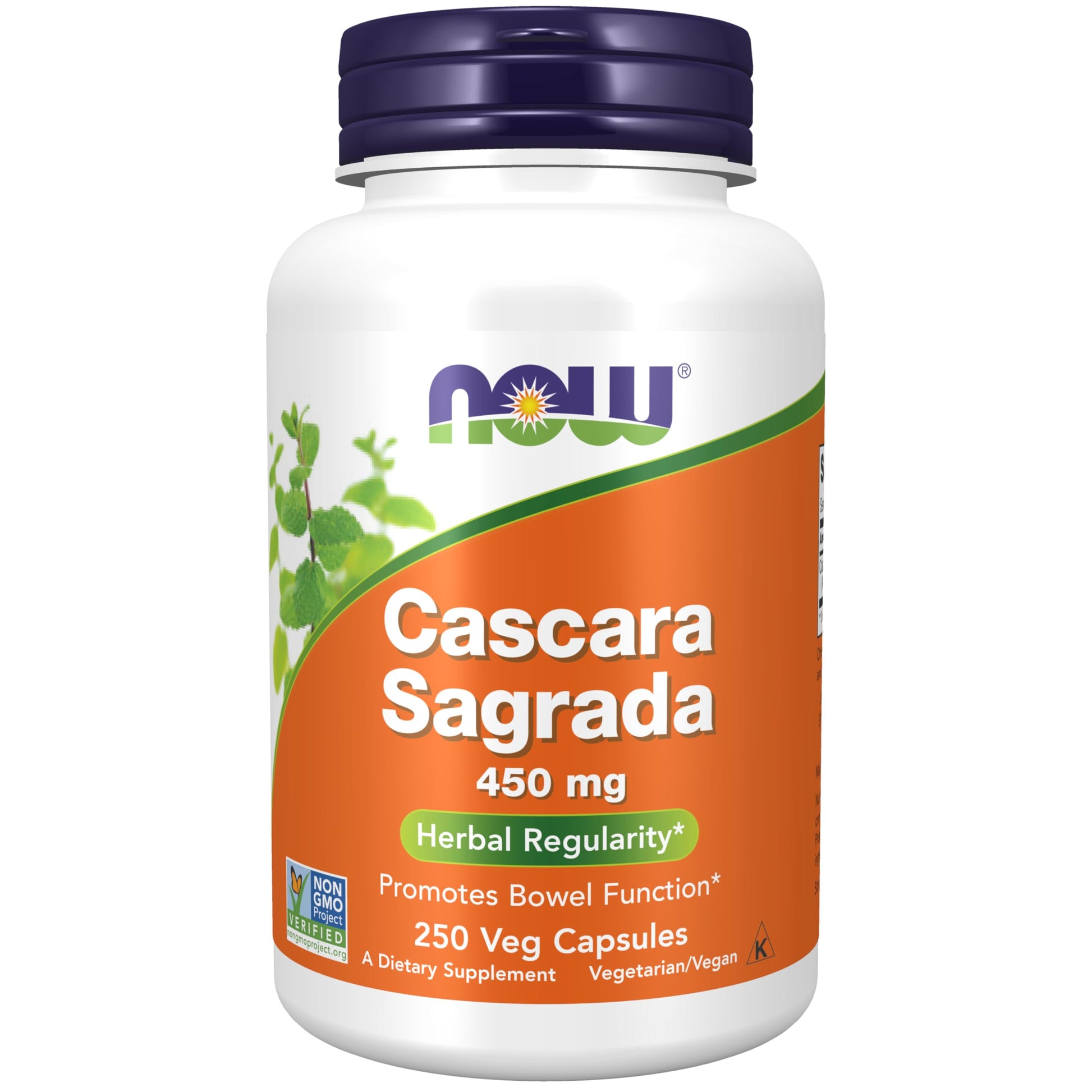 Now Foods Cascara Sagrada 450mg, 250 Vcaps