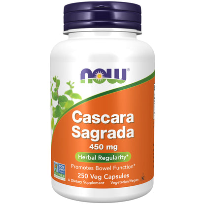 Now Foods Cascara Sagrada 450mg, 250 Vcaps