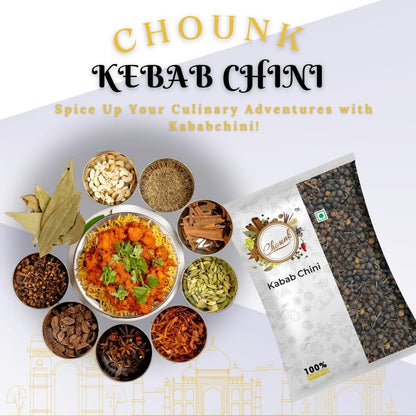 Chounk Kabab Chini Natural Fresh & Pure | Kabab Chini | Shital Chini | Tailed Pepper | Vegan | Gluten Free kabab chini 50gm