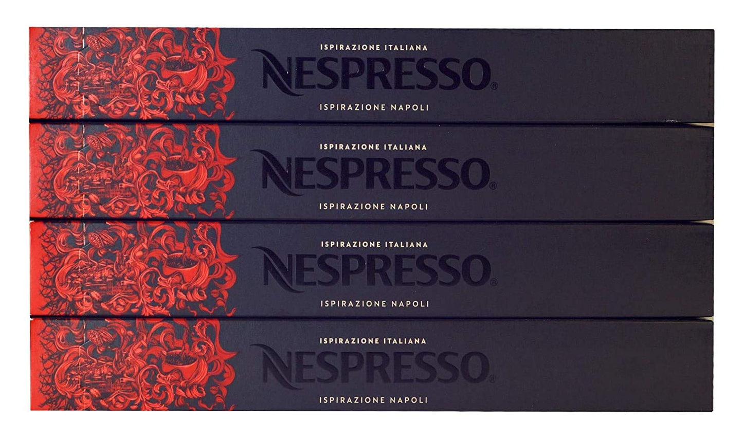 Nespresso Original Line (European Version) Ispirazione Italiana: Napoli Coffee, (4 Sleeve, 40 Pods)