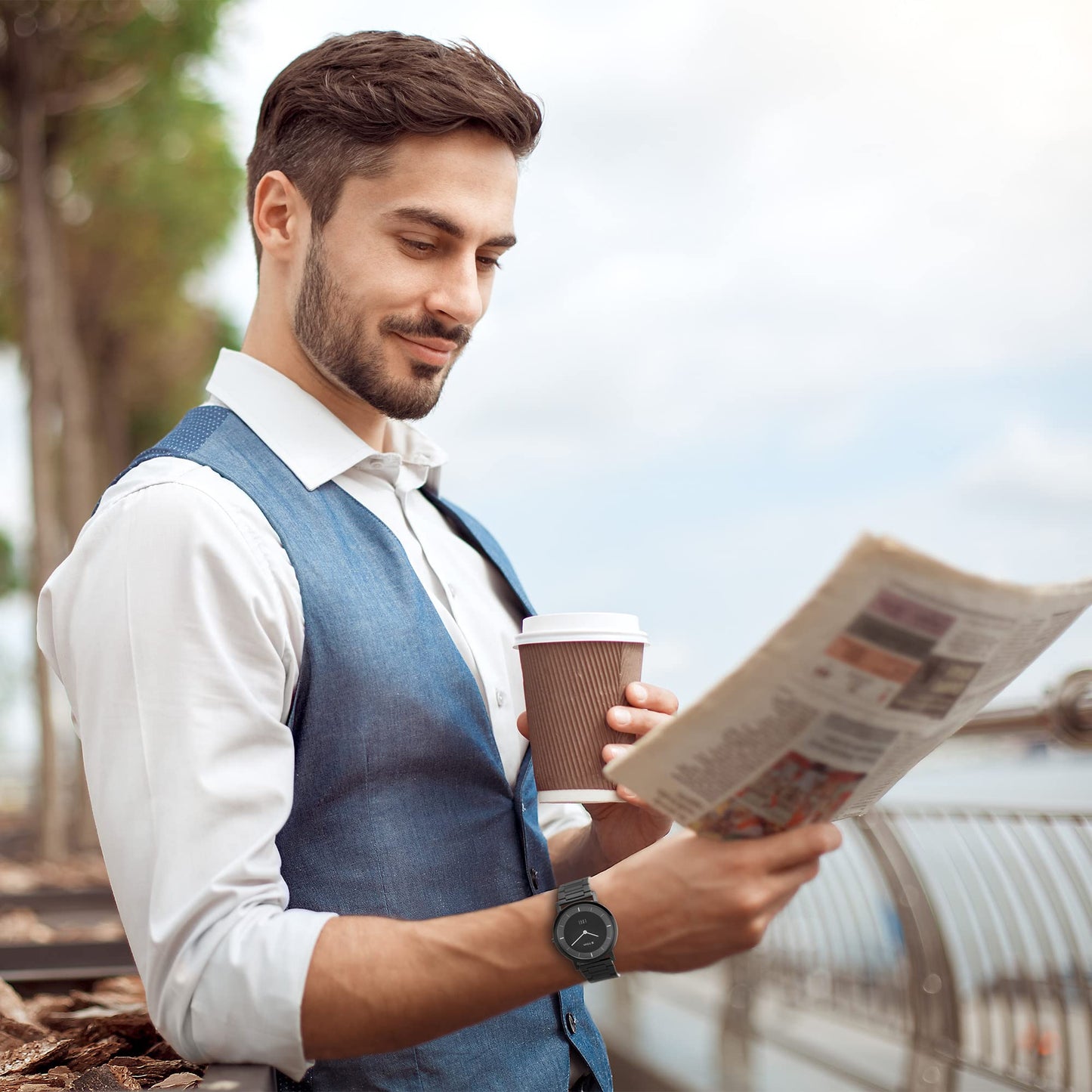 Titan Edge Metal Analog Black Dial Men's Watch-1595NM01- image 4