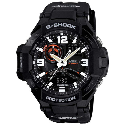 Casio G-Shock GA-1000-1ADR Analog-Digital Black Dial Men Watch Black Resin Strap (G435)