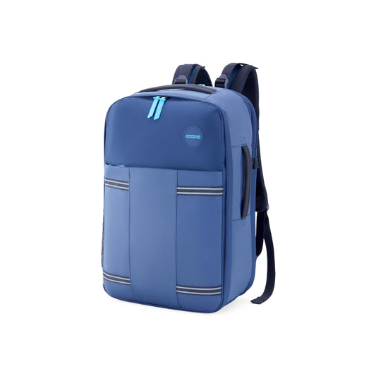 American Tourister Aston 2.0 | 40 Ltrs | 2 Compartments | Bottle Pocket | Ergonomic Padded Back Panel & Shoulder Straps | Outdoor Laptop Backpack | 1 Year International Warranty | Navy