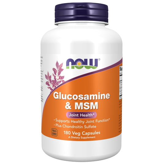 NOW Foods Glucosamine and MSM Joint Health 180 AD