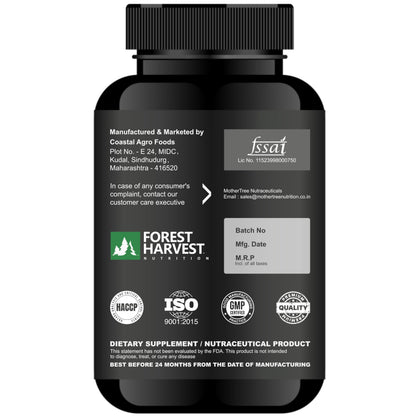 Forest Harvest Magnesium Complex | Magnesium Glycinate, Citrate & Oxide Blend | Supports Muscle, Nerve & Energy Function | 120 Veg Capsules | WHO-GMP, HACCP & ISO Certified